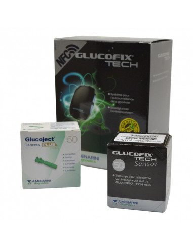 Paquete de inicio GlucoFix Tech PLUS