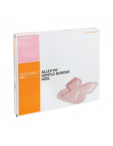 Allevyn Gentle Border Heel Foam Bandage 23 x 23,2 cm 5 stk.