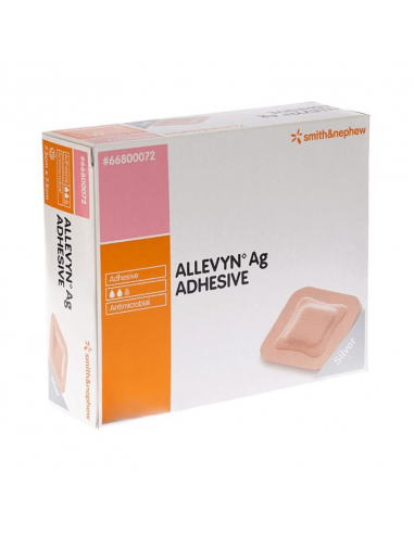 Allevyn AG Adhesive foam dressing 10 x 10 cm 10 pieces