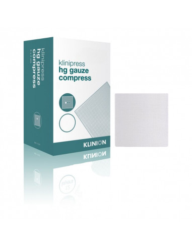 Klinion HG compresa de gasa esterilizada 8 capas 8,5 x 5 cm 100 piezas