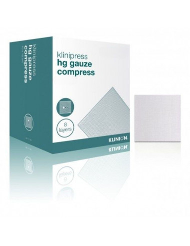 Klinion HG sterile gauze compress 8-layer 10 x 10 cm 100 pieces