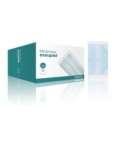 Klinion Exsupad curativo absorvente pesado não estéril 10 x 20 cm 25 peças