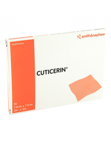 Kompres maściowy Cuticerin 7,5 x 7,5 cm 10 sztuk