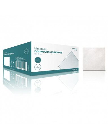 Klinion compresa de gasa no tejida 4 capas 10 x 10 cm 100 piezas