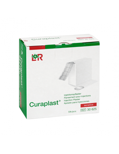 Curaplast injectiepleister dispenser 2x4 cm 250 stuks