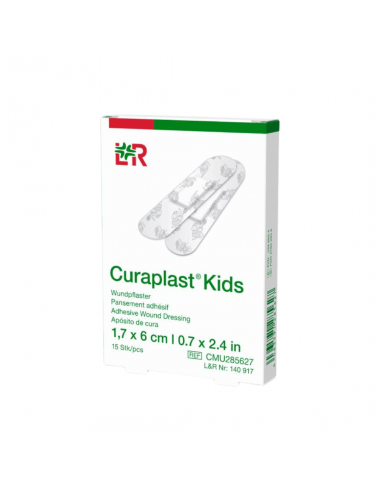 Curaplast enfants 1,7x6cm 15 pièces