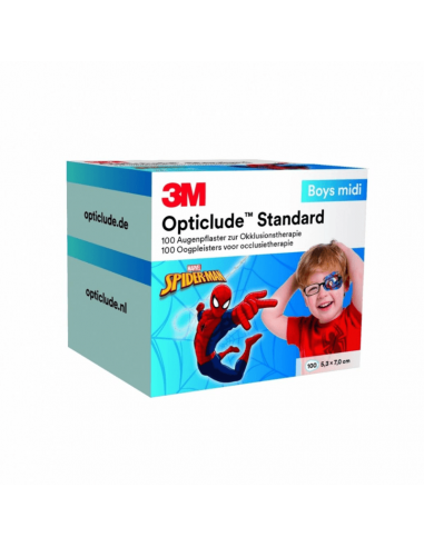 3M Opticlude tapa-olhos Disney Marvel Midi Boys 100 peças