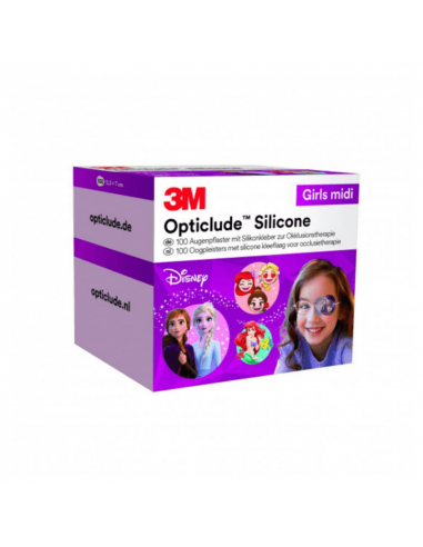 3M Opticlude Silikoninen silmälappu Disney Midi Girls 100 kpl