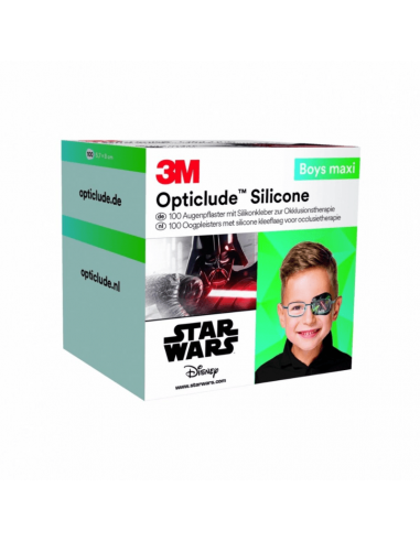 3M Opticlude Parches para ojos de silicona Disney Maxi Boys 100 piezas