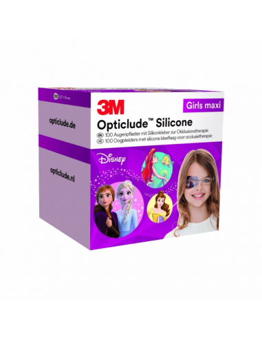 3M Opticlude Silicone nášivky na oči Disney Maxi Girls 100 kusov