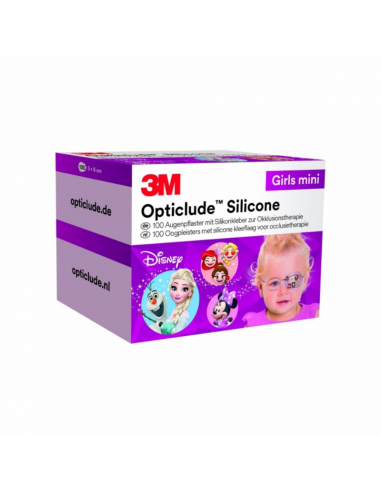 3M Opticlude Silikonski obliži za oči Disney Mini Girls 100 kosov