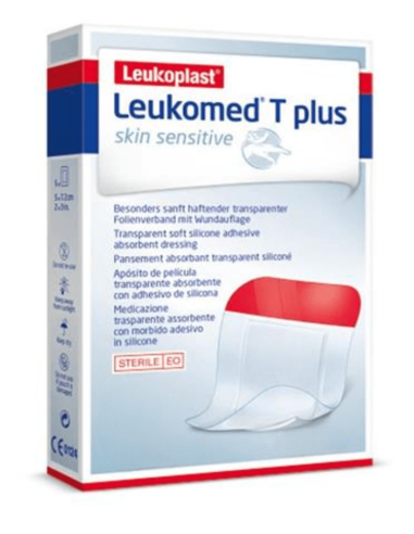 Leukomed T PLUS ihoherkkä saarilaastari 8 x 10cm 5 kpl
