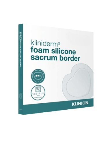 Kliniderm Foam Border Silikone Foam Dressing Sacrum 5 stk