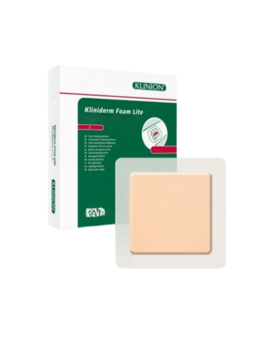 Kliniderm Lite Foam Border Siliconen Schuimverband 4 x 5 cm 10 stuks