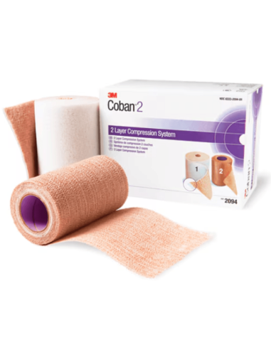 Sistema de compresión de 2 capas 3M Coban de 10 cm x 3,5 m