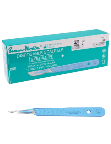 Swann Morton No. 15A Scalpel Sterile incl. handle 10 pieces