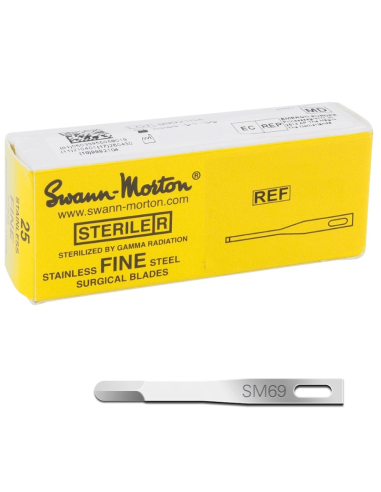 Swann Morton SM69 fijne steriele scalpelmesjes 25 stuks