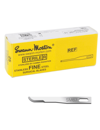 Swann Morton SM67 fine sterile scalpel blades 25 pieces