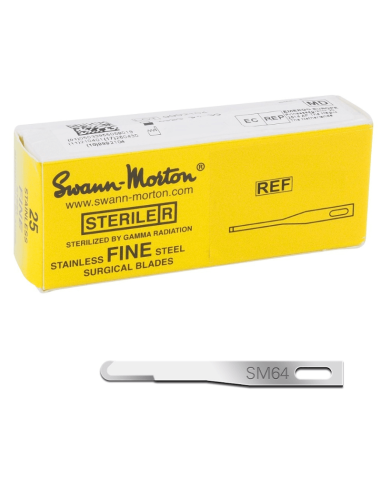 Swann Morton SM64 fijne steriele scalpelmesjes 25 stuks