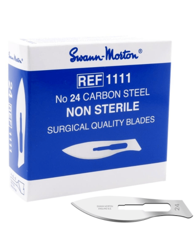 Swann Morton Carbon Nr. 24 niet steriele mesjes 100 stuks