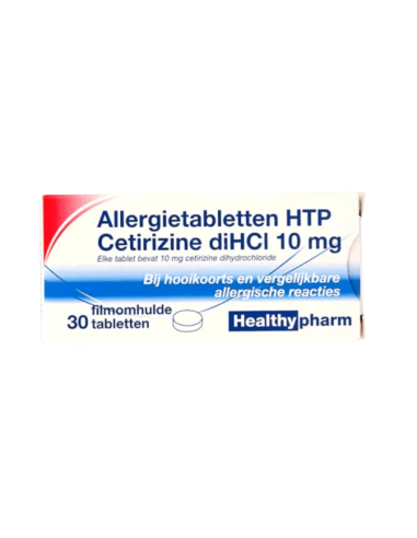 Healthypharm Cetirizine 10 mg 30 tabletten