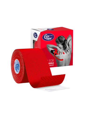 Nastro kinesiologico CureTape Classic Rosso 5 cm x 5 m