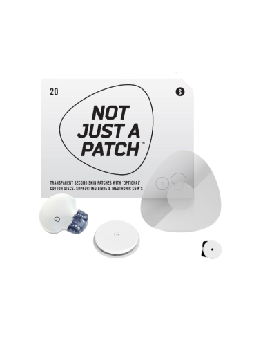 Parche sensor de diabetes Not Just A Patch Transparente 20 piezas