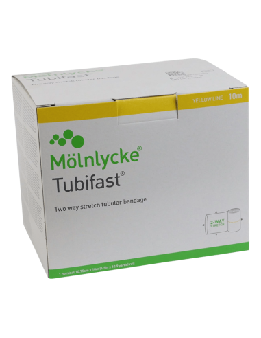 Tubifast buisverband 10 meter x 10,75cm Geel