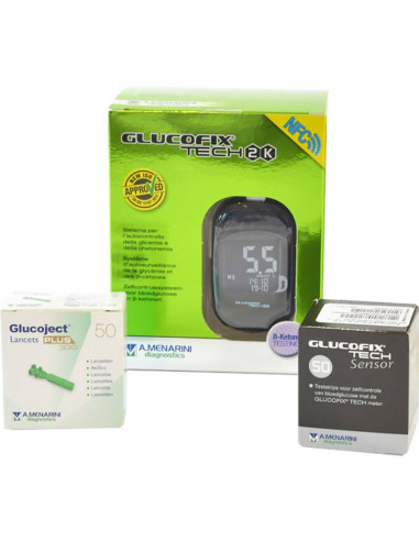 Glucofix Tech 2K Zestaw startowy do glukometru PLUS