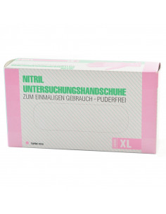 Nitril Untersuchungshandschuhe Powder Free Pink 100 Stk.