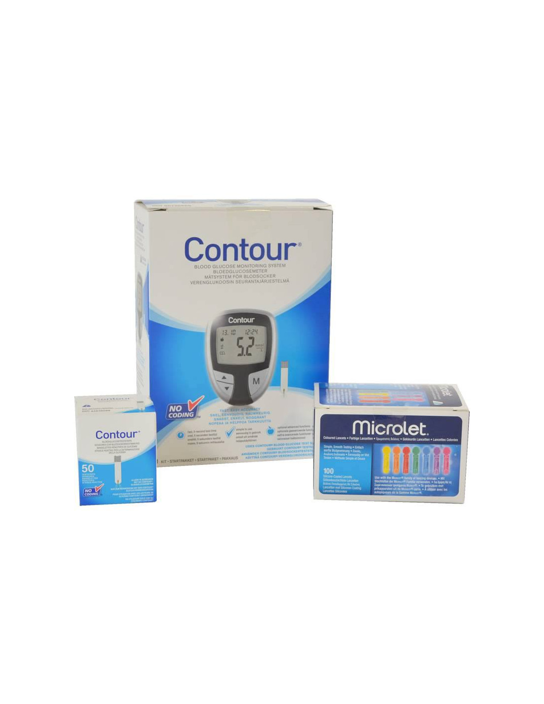 Pacote inicial de medidor de glicose no sangue Contour Plus, Encomende de  forma rápida e barata em , ✓ Envio rápido ✓ Período de  reflexão de 14 dias