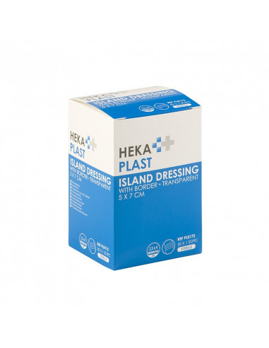 HEKA bordure en plastique transparent 5 x 7 cm stérile 50St.