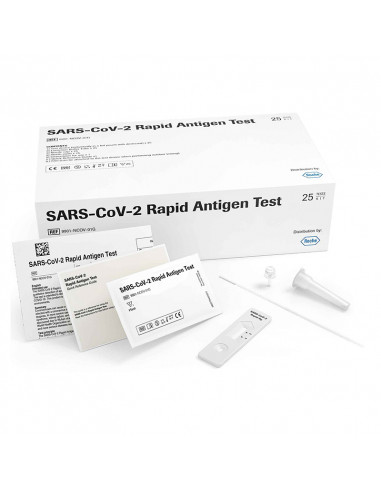 Roche SARS-CoV-2 Teste Rápido de Antígeno Nasal 25 pcs