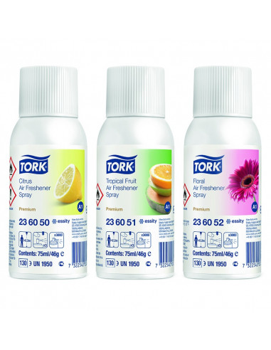 Tork Premium luchtverfrisser mixed 75ml doos à 12 bus/aerosol -