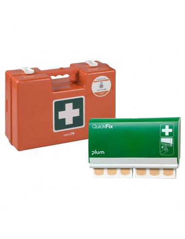 BHV Førstehjælpskasse med Quickfix Plaster dispenser