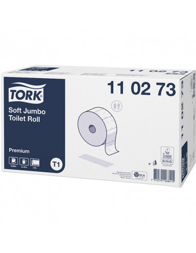 Tork Premium WC-Jumbo 2-lagig, weiß, 360 x 10 cm, Packung mit 6