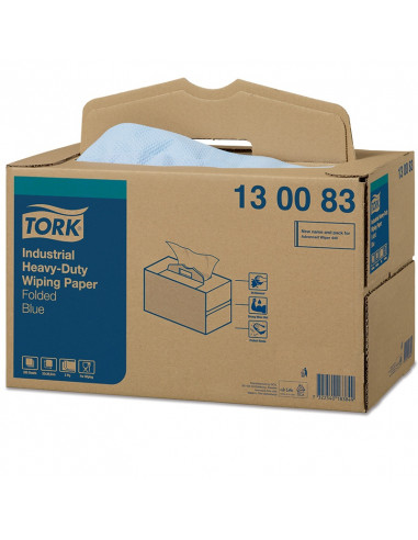 Tork Adv. Wiper 440 Perform. 3-lgs blauw 39x32 cm doos à 200 vel handy-box