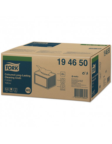 Tork Premium Spec. Poetsdoek 1-lgs geel 38x30 cm doos à 8