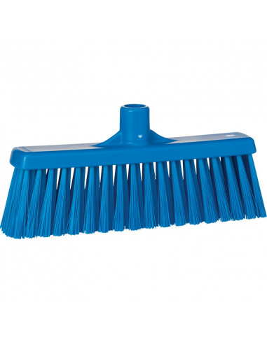 Vikan Hygiene 3166-3 Kehrmaschine mit geradem Hals, mittlere Fasern, blau, 310 mm