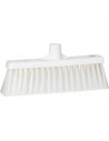 Vikan Hygiene 3166-5 veger met rechte nek, medium vezels, wit