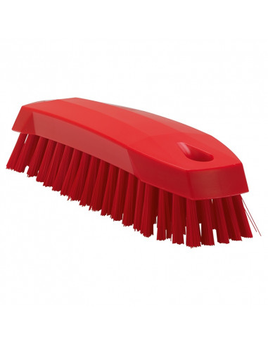 Vikan Hygiene 3587-4 Arbeitsbürste klein rot, mittlere Fasern, 165 mm
