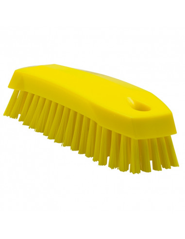 Vikan Hygiene 3587-6 work brush small yellow, medium fibers, 165 mm...