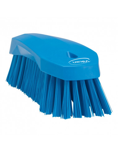 Vikan Hygiene 3890-3 große blaue Arbeitsbürste, harte Fasern, 200 mm