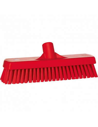 Vikan Hygiene 7060-4 vloerschrobber rood, harde vezels, 305mm