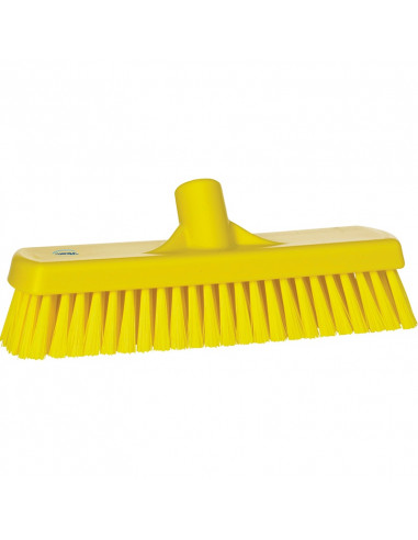 Vikan Hygiene 7060-6 vloerschrobber geel, harde vezels, 305mm -