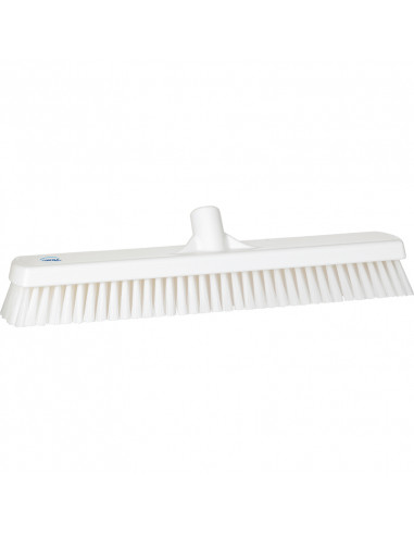 Vikan Hygiene 7062-5 floor scrubber white, hard fibers, 470mm