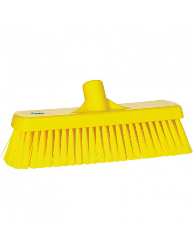 Vikan Hygiene 7068-6 floor sweeper, yellow, medium fibers, 300mm