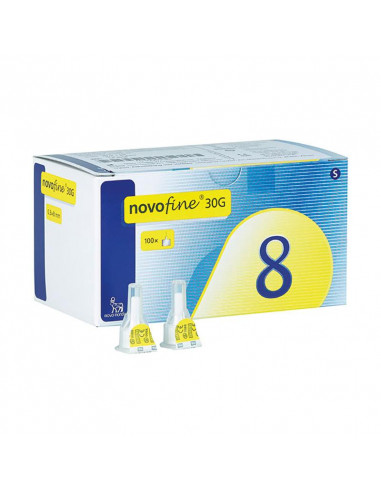 Novofine 8mm x 0.30mm 30G 100 pen needles
