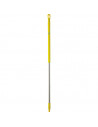 Vikan Hygiene 2939-6 steel 150cm, geel ergonomisch, roestvrijstaal, ø31mm