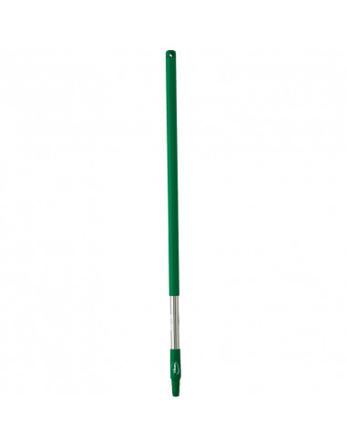 Vikan Hygiene 2983-2 steel 100cm, groen ergonomisch, roestvrijstaal, ø31mm